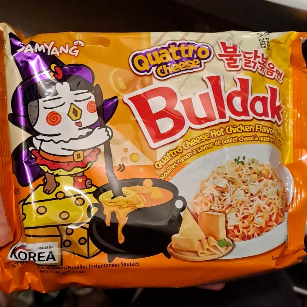 Фото - Buldak quattro Hot Chicken Flavor Ramen (Булдак рамен 4 сыра) Samyang