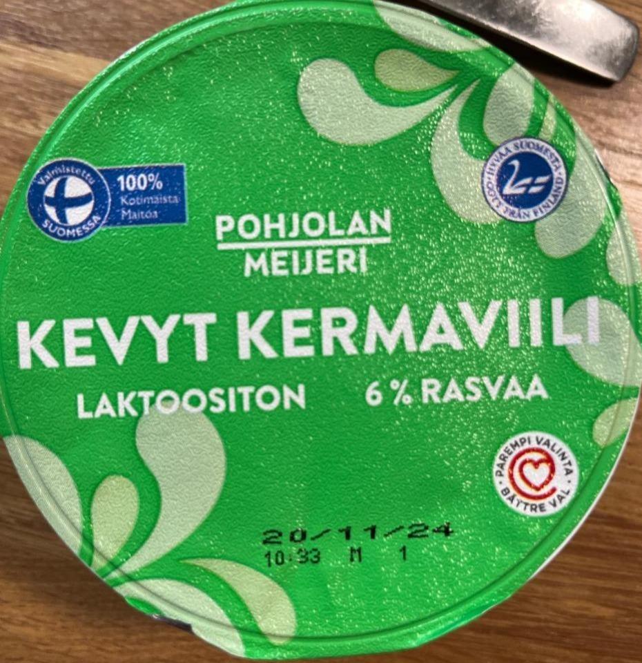 Фото - Kevyt kermaviili 6% Pohjolan Meijeri