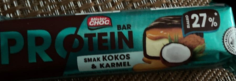 Фото - Protein bar kokos&karmel Mister Choc Lidl