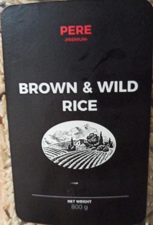 Фото - Смесь риса нешфливованного и дикого Premium Brown&Wild Rice Pere