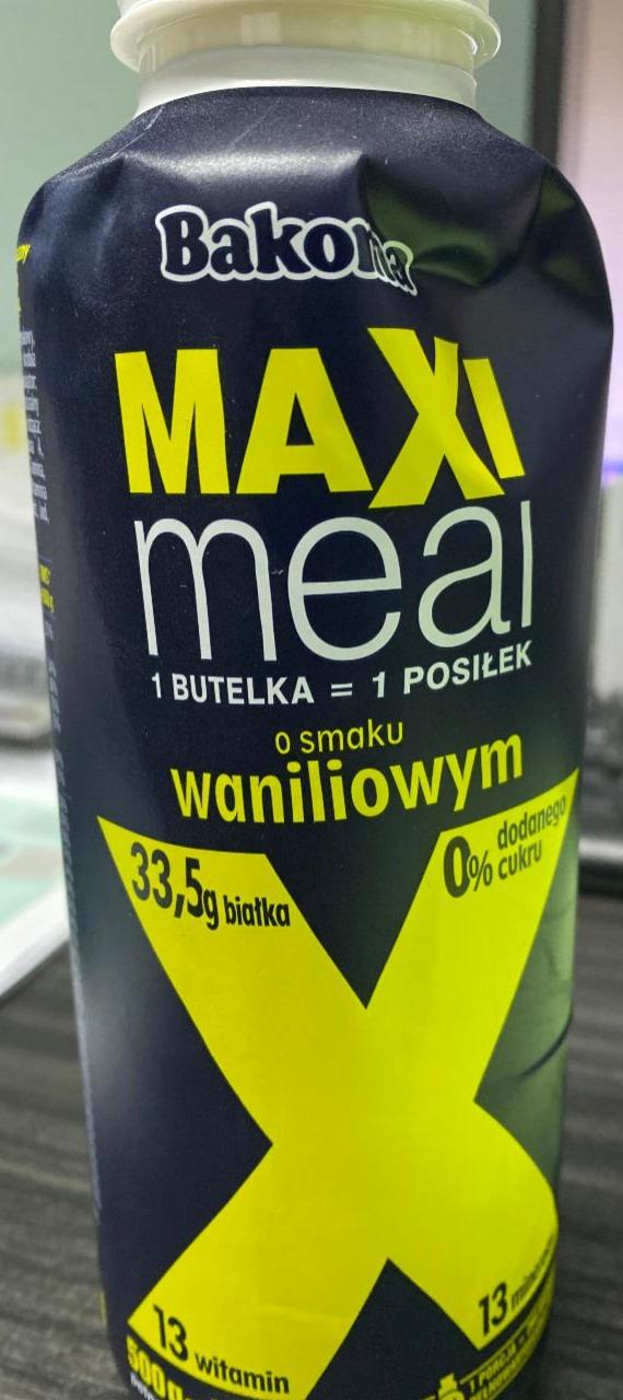 Фото - Maxi Meal Napój mleczny o smaku waniliowym Bakoma