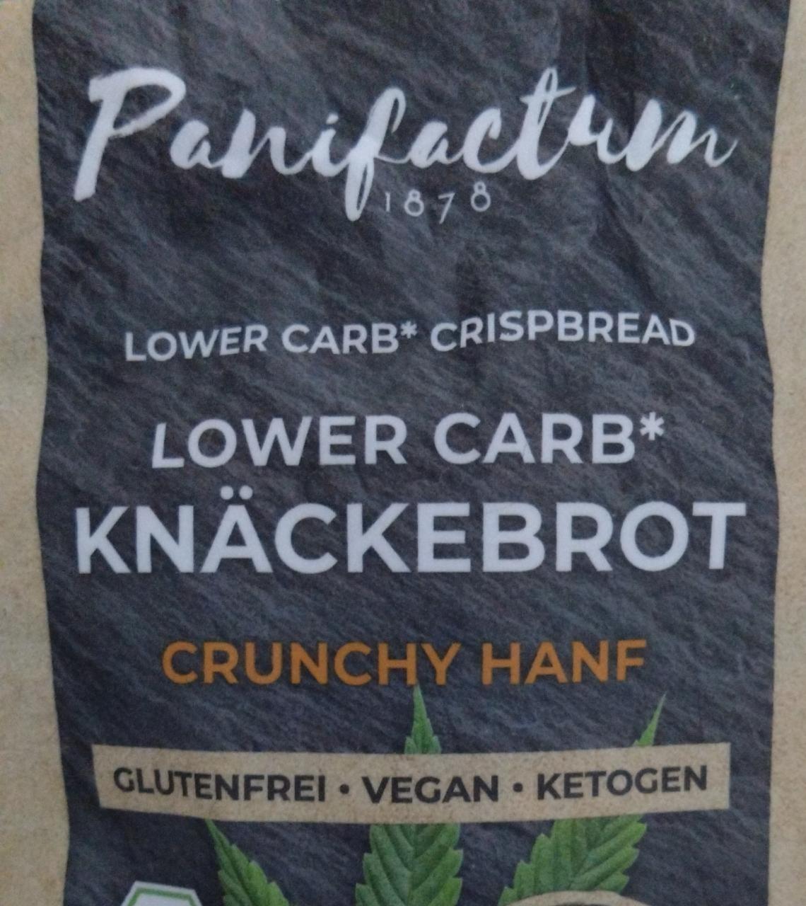 Фото - Lower carb knäckebrot crunchy hanf Panifactum