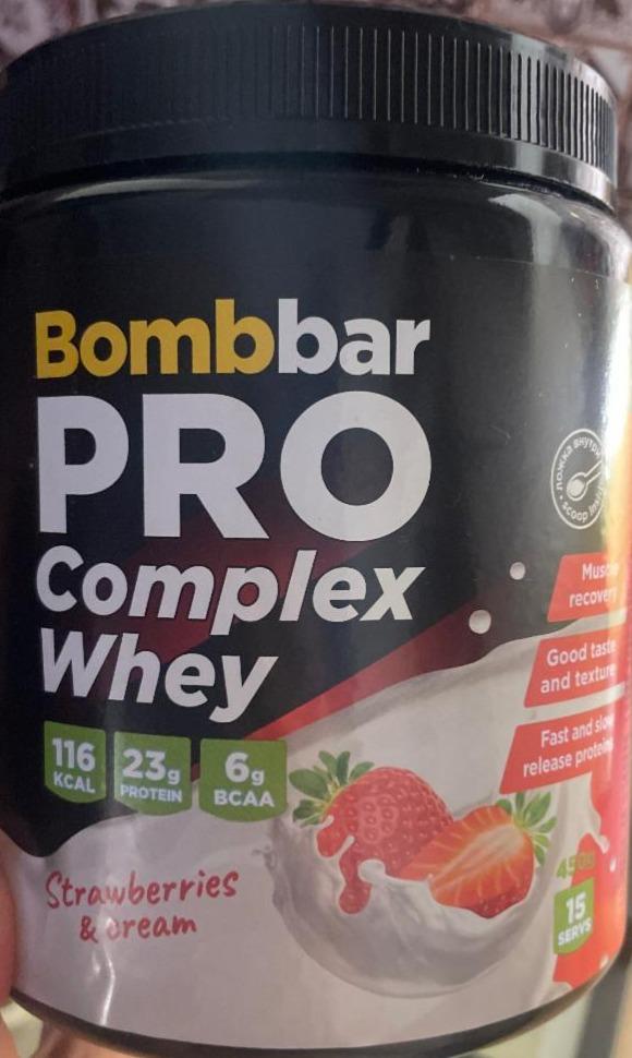 Фото - PRO Complex Whey Со Вкусом 'Клубника Со Сливками' Bombbar