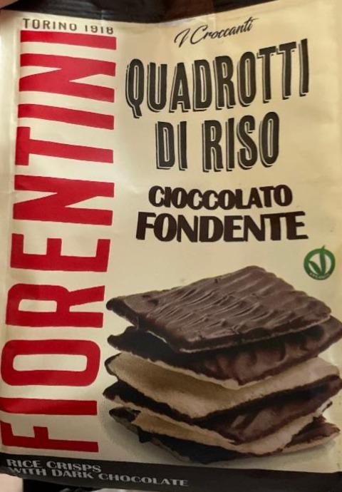 Фото - Quadrotti di riso ricoperti cioccolato fondente Florentini