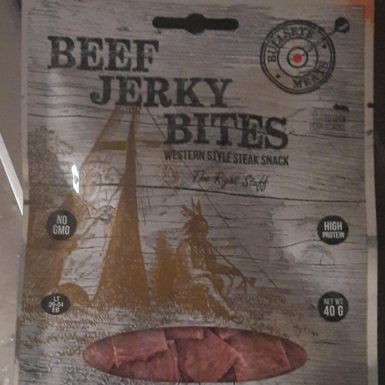 Фото - Beef Jerky Bites Bullseye Meats