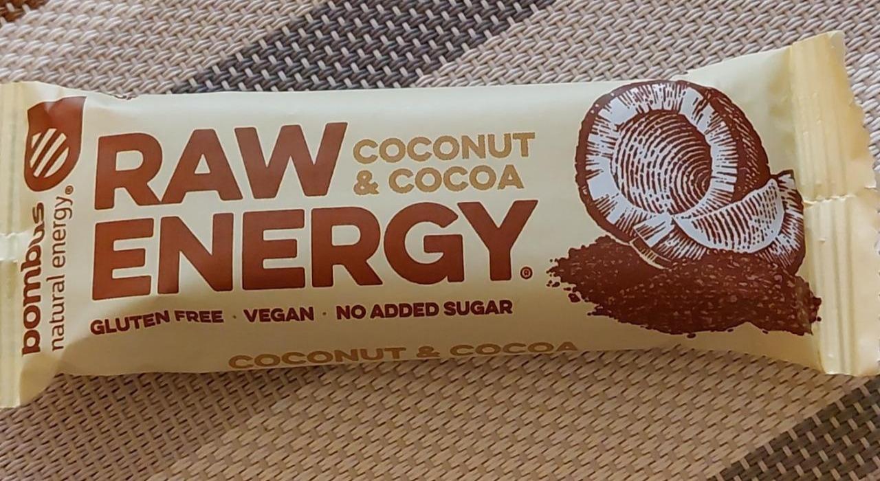 Фото - Raw energy coconut & cocoa Bombus