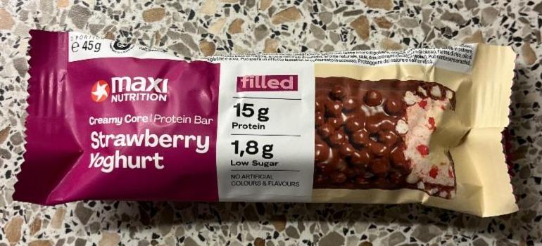 Фото - Protein bar strawberry yogurt Maxi nutrition