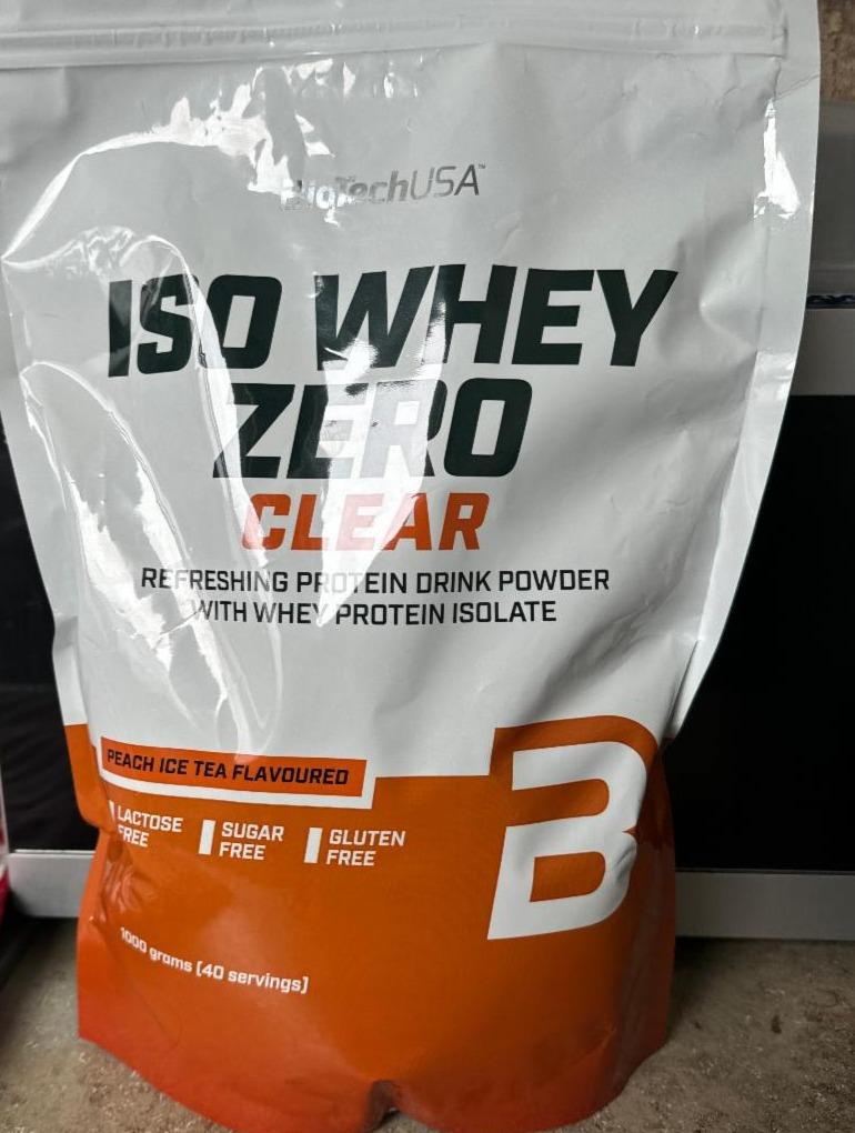 Фото - Iso whey zero clear peach ice tea flavoured BioTechUSA