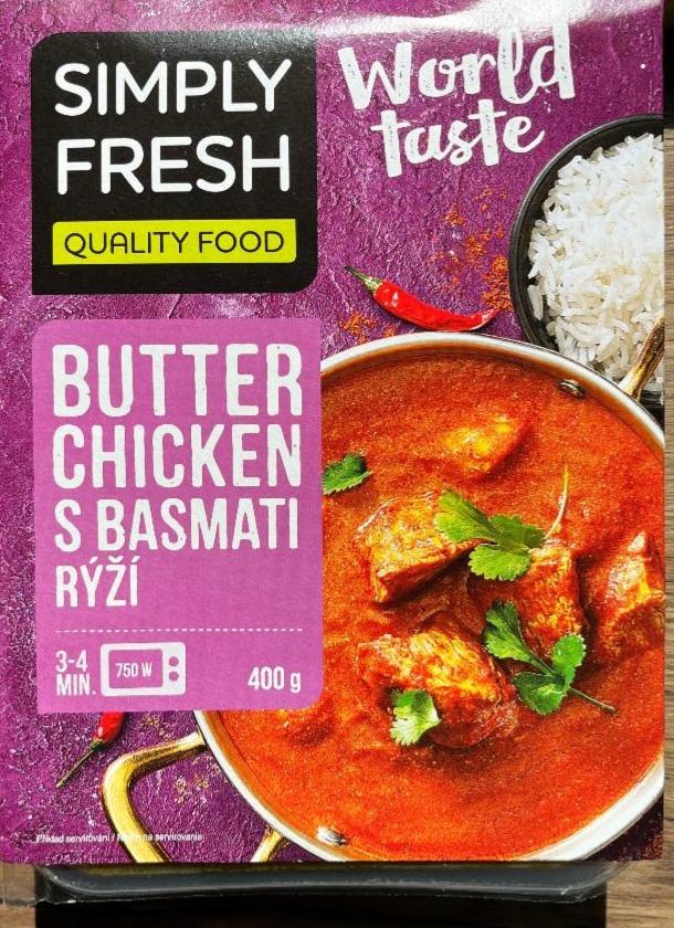 Фото - Butter chicken s basmati rýží Simply Fresh