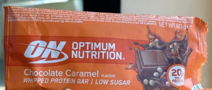 Фото - Протеиновый батончик chocolate caramel Optimum nutrition