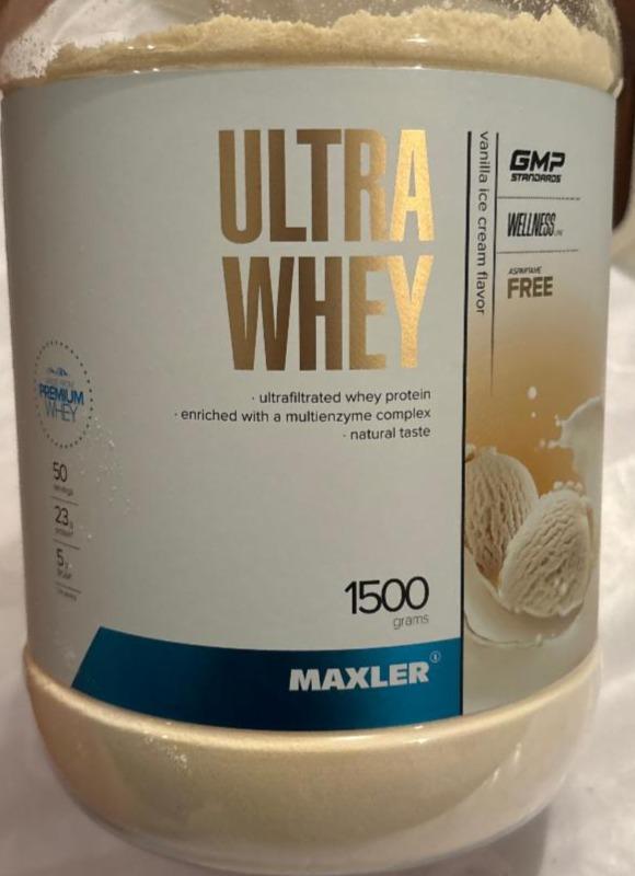 Фото - Ultra whey vanila ice cream flavor Maxler