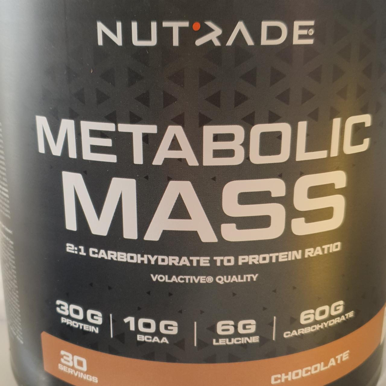 Фото - Metabolic mass chocolate Nutrade