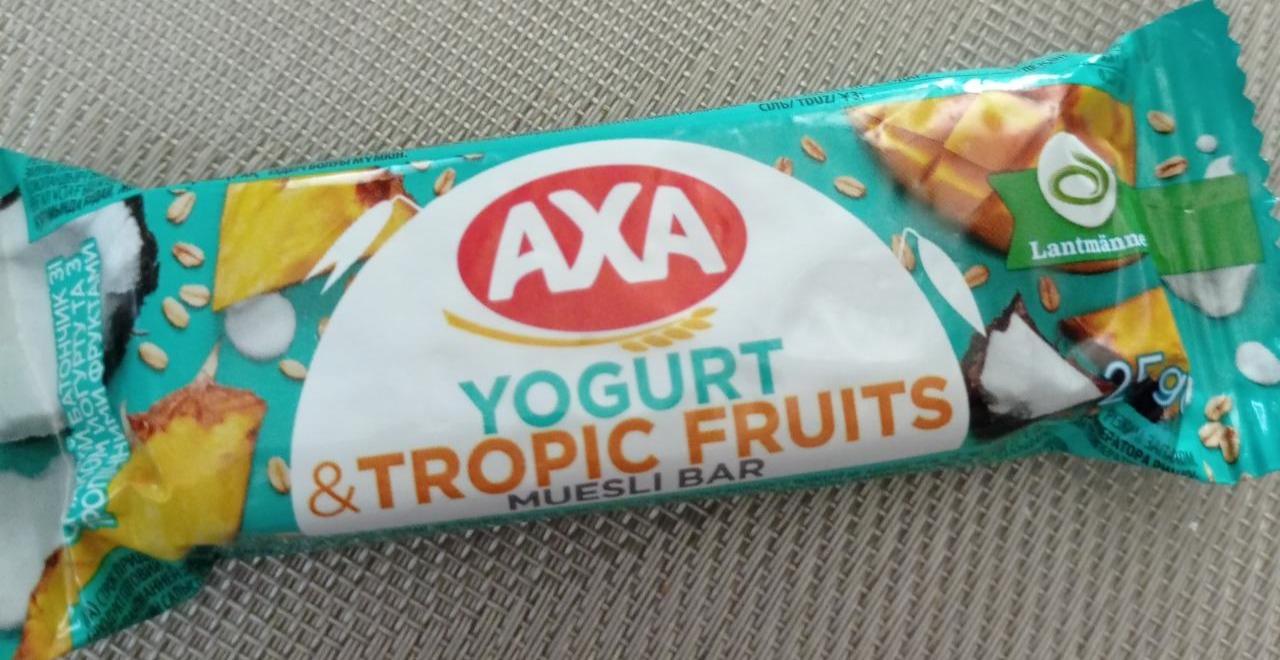 Фото - Батончик Yogurt And Tropic Fruits Muesli Bar Axa