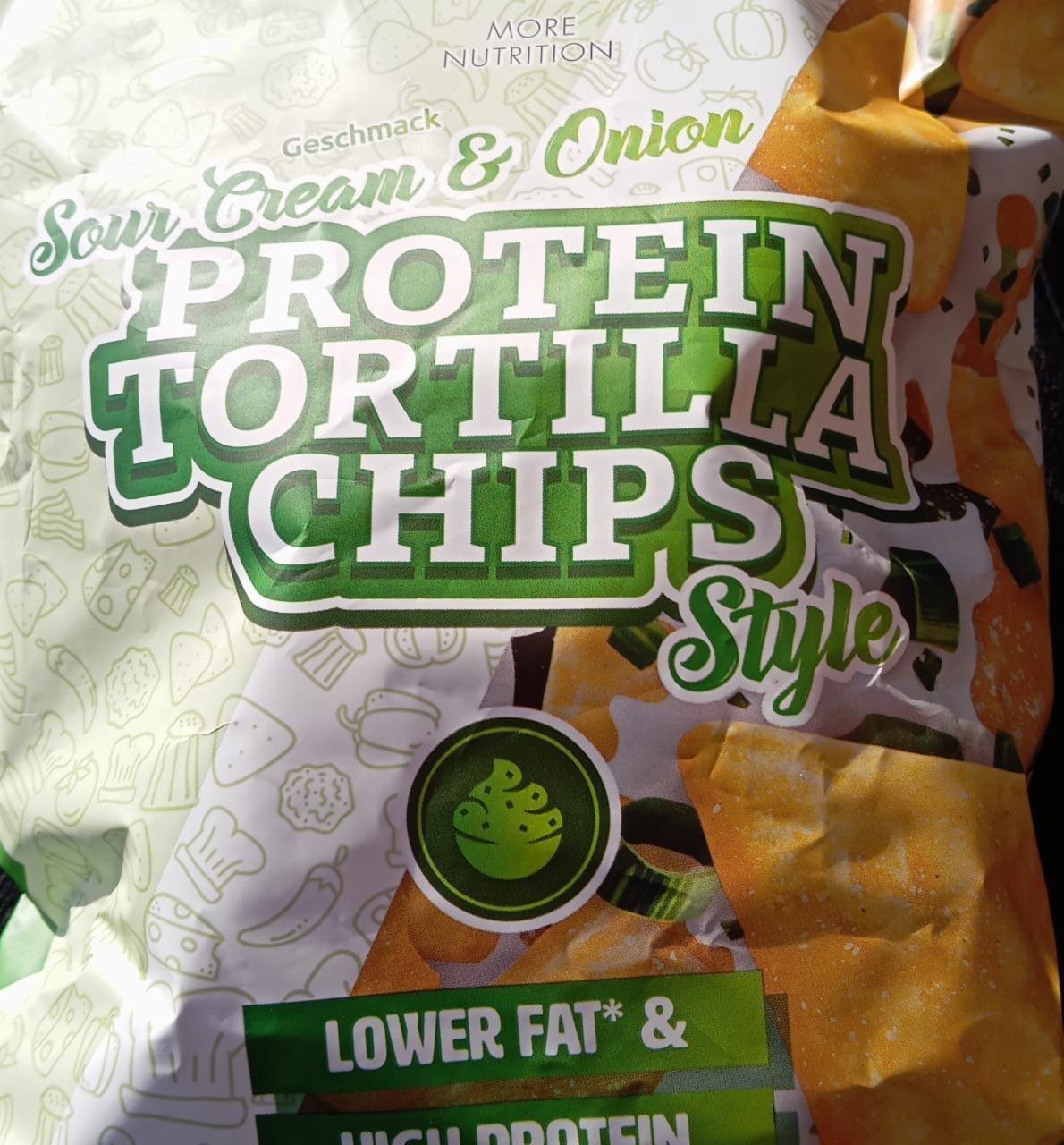 Фото - Protein tortilla chips style sour cream&onion More Nutrition