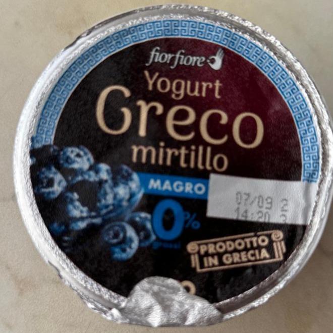 Фото - Yougurt Greco 0% Mirtilo Coop