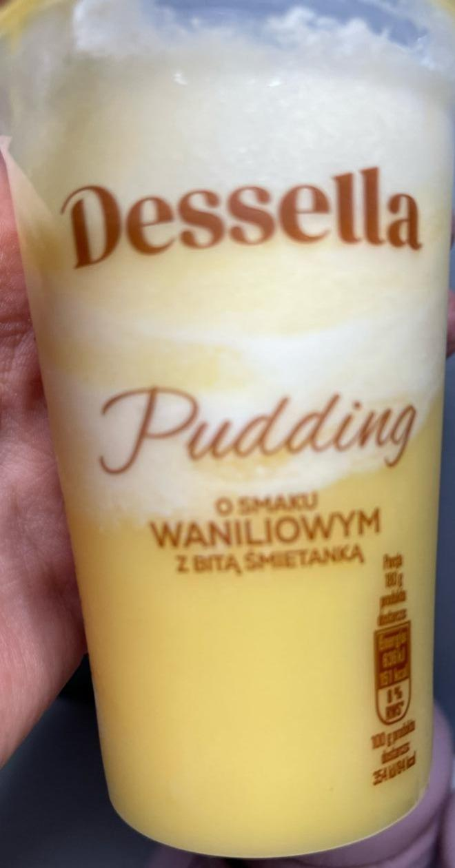 Фото - Pudding o smaku waniliowym z bitą śmietanką Dessella