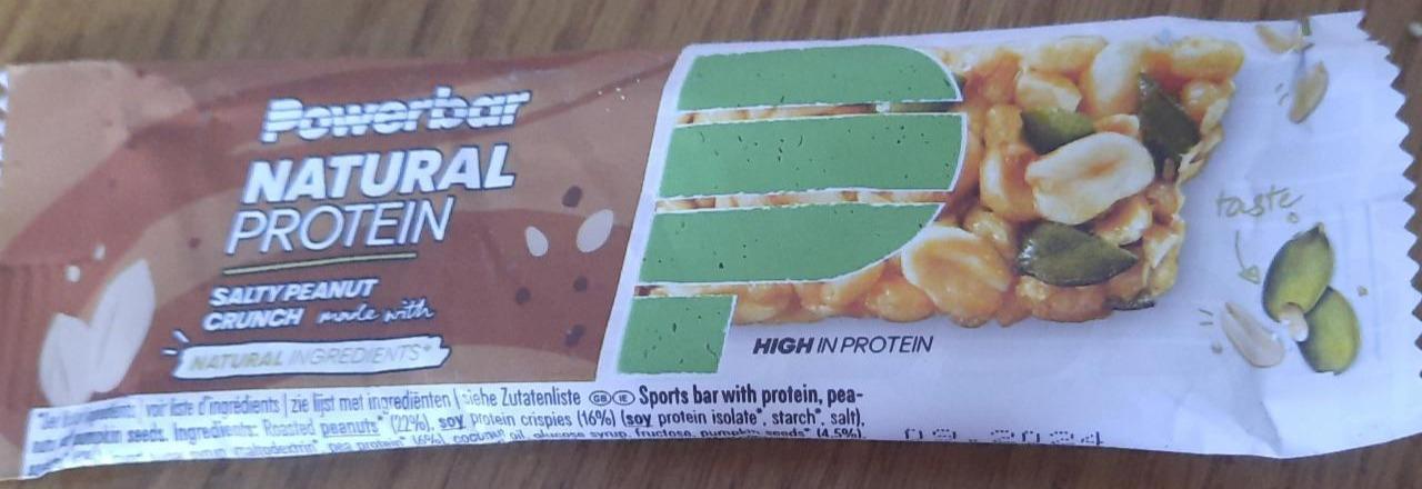 Фото - Natural protein Salty peanut crunch Powerbar