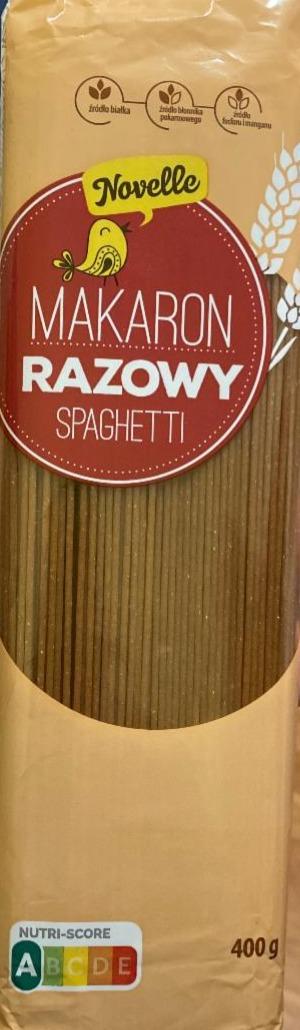 Фото - Makaron razowy spaghetti Novelle