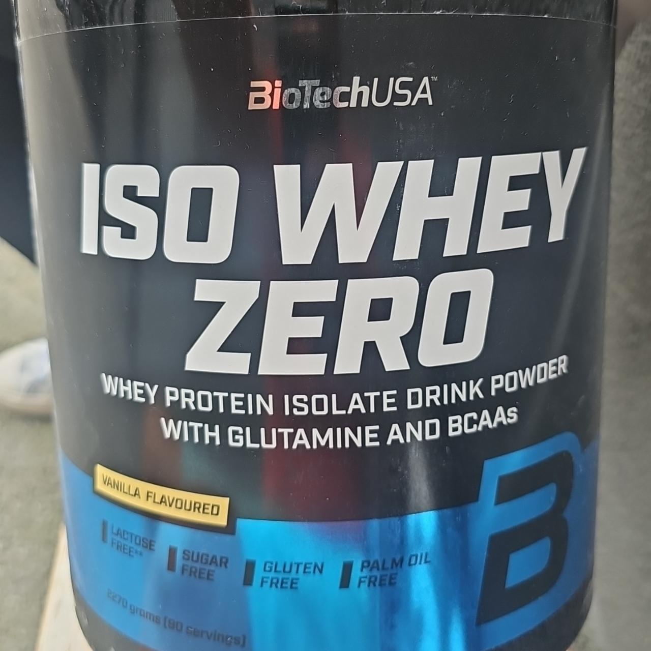 Фото - Iso whey zero vanilla flavoured BioTechUSA