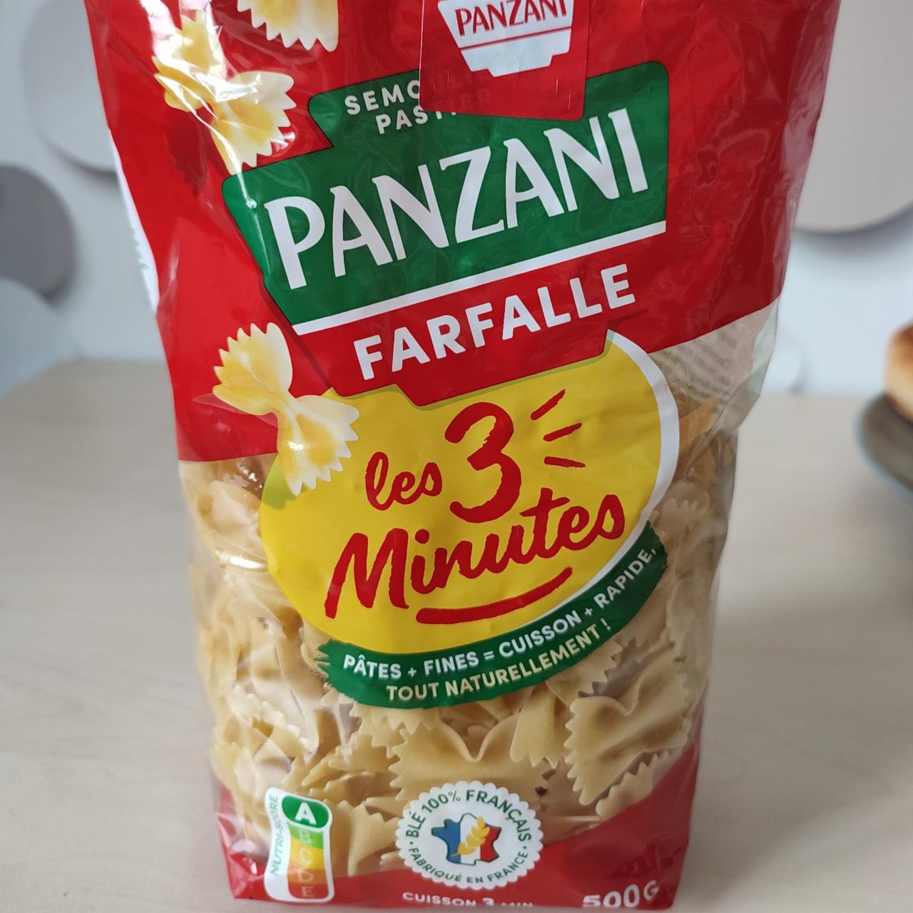 Фото - Pâtes farfalle Les 3 Minutes Panzani