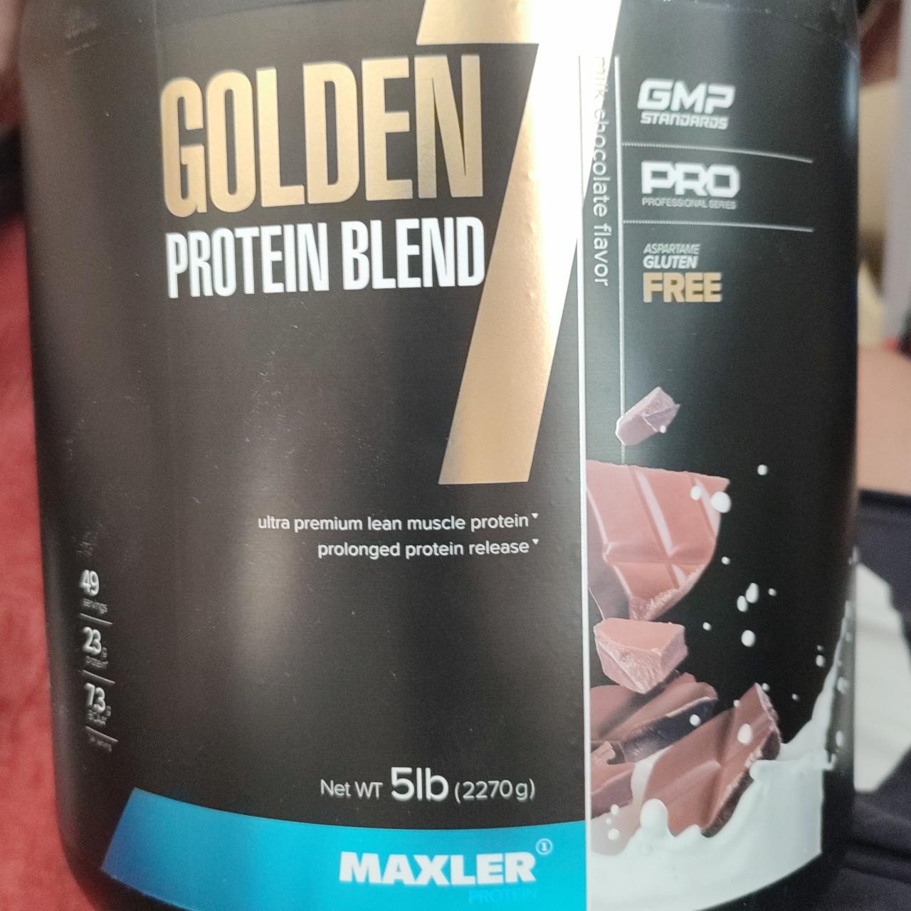 Фото - Golden 7 proteion belnd шоколад в молоке Maxler