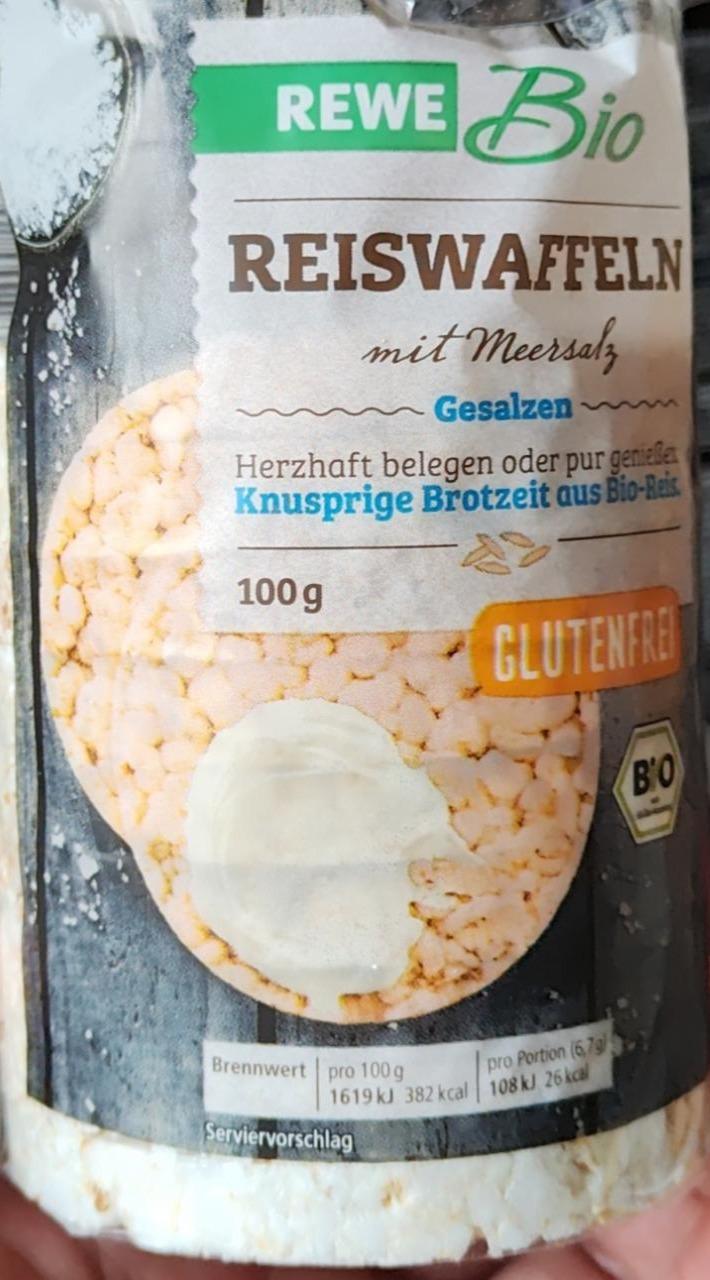 Фото - Reiswaffeln mit meersalz gesalzen Rewe bio