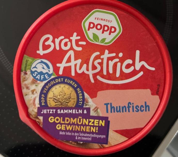 Фото - Brot-Aufstrich thunfisch Feinkost popp