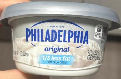 Фото - Reduced fat cream cheese spread w less fat Philadelphia