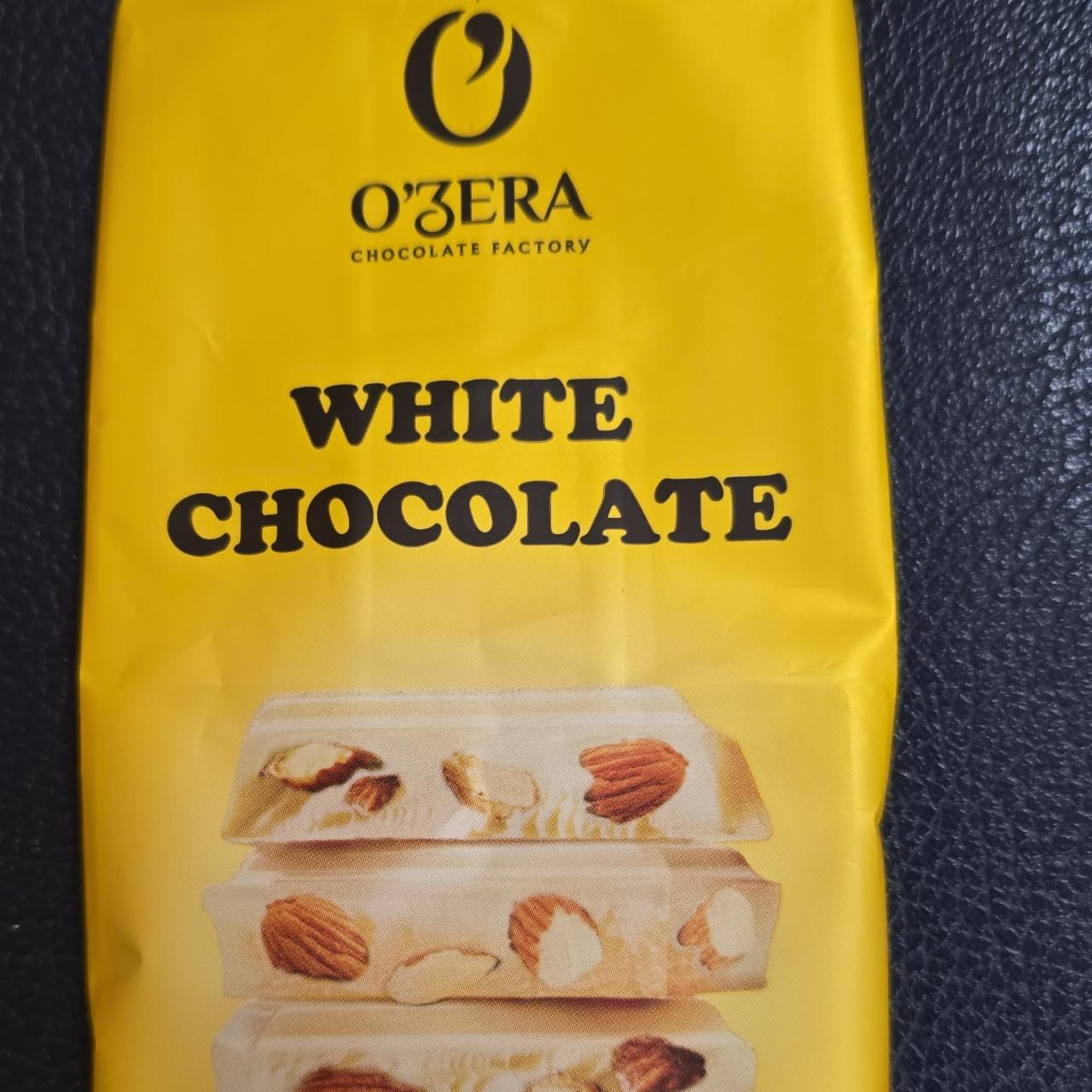 Фото - Шоколад белый с цельным миндалем white almond O'zera