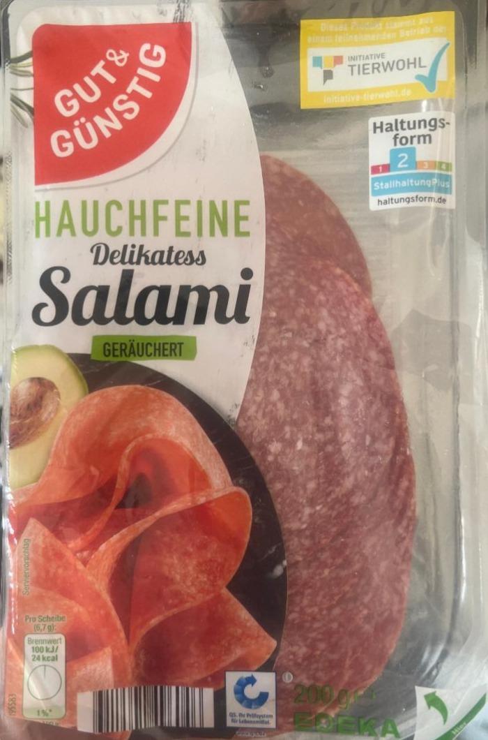 Фото - Hauchfeine delikatess Salami Gut&Günstig