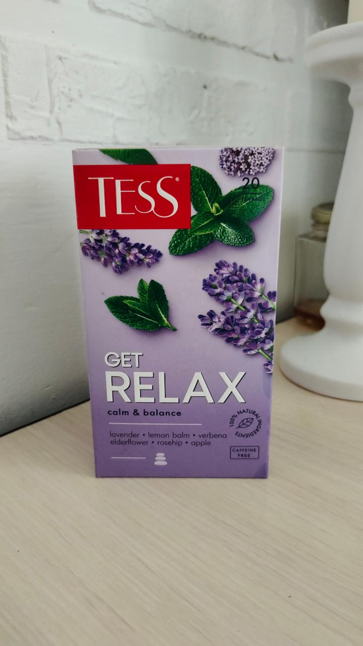 Фото - Чай Get Relax с ароматом бузины Tess