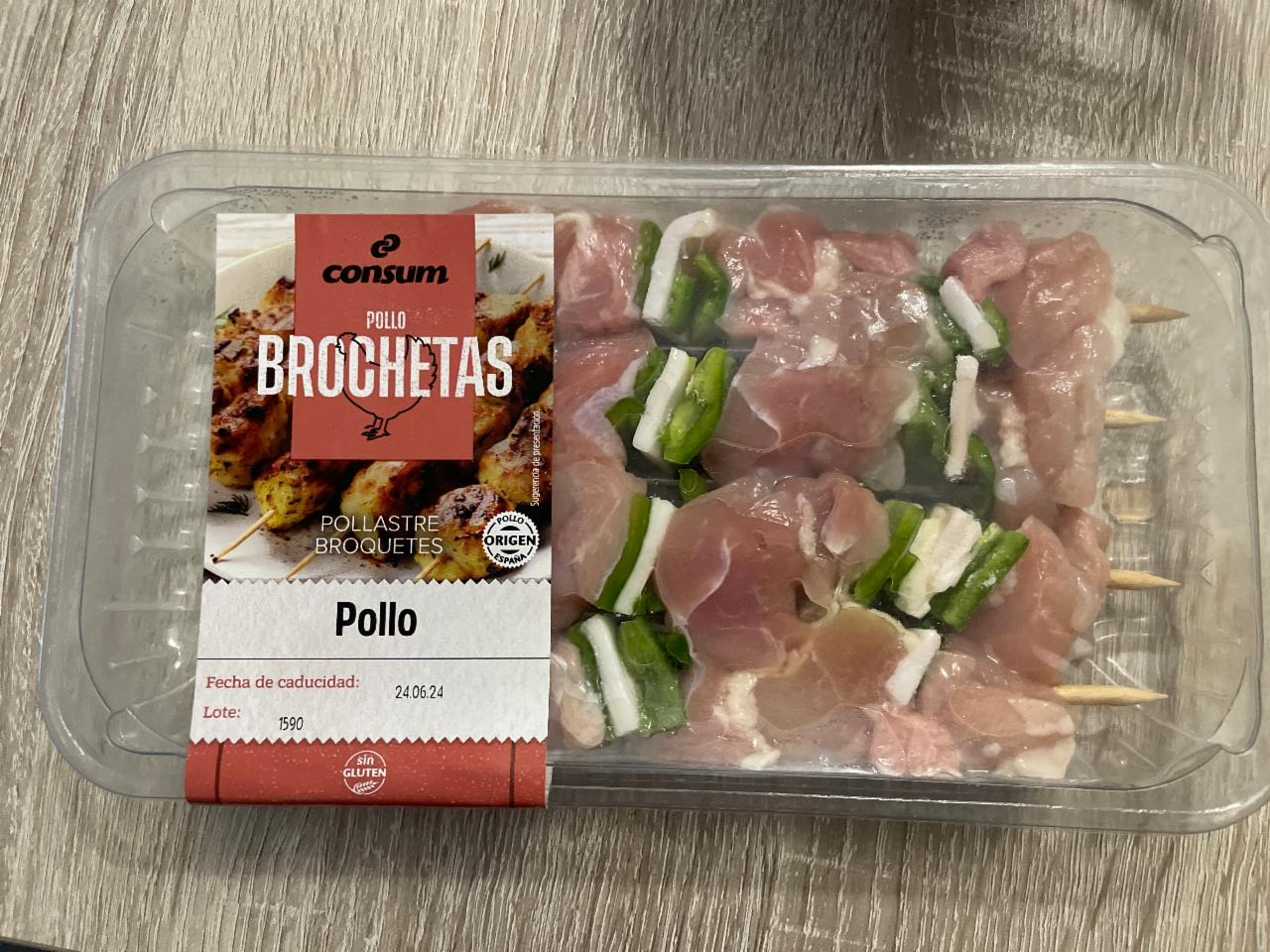 Фото - Pollo brochetas Consum