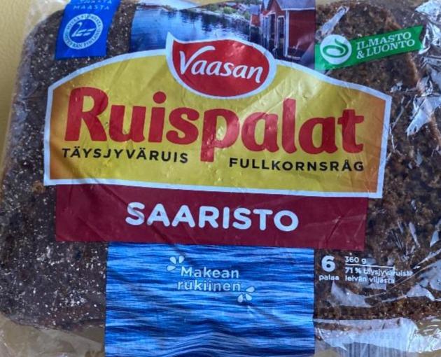 Фото - Ruispalat täysjyväruis fullkornsråg Saaristo Vaasan