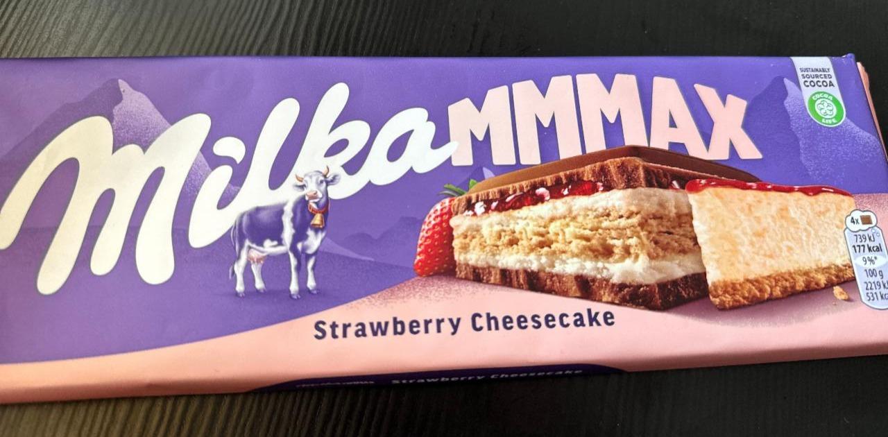 Фото - Шоколад клубничный чизкейк, strawberry cheesecake Mилка Milka