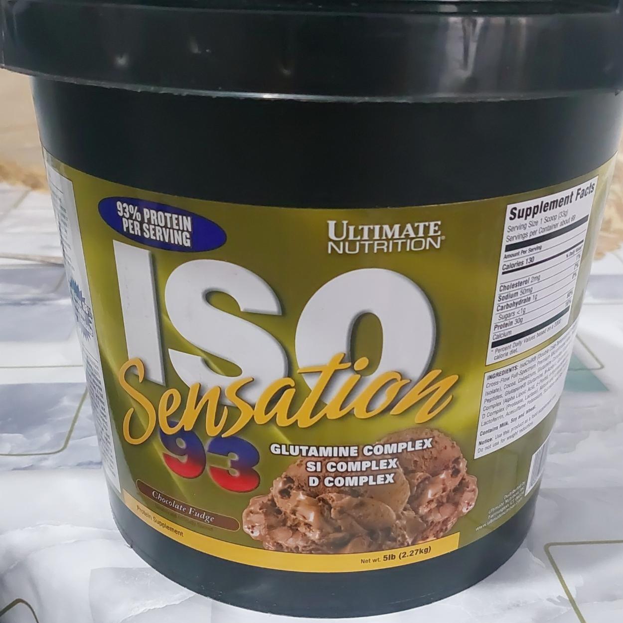 Фото - Iso sensation 93 chocolate fudge Ultimate nutrition