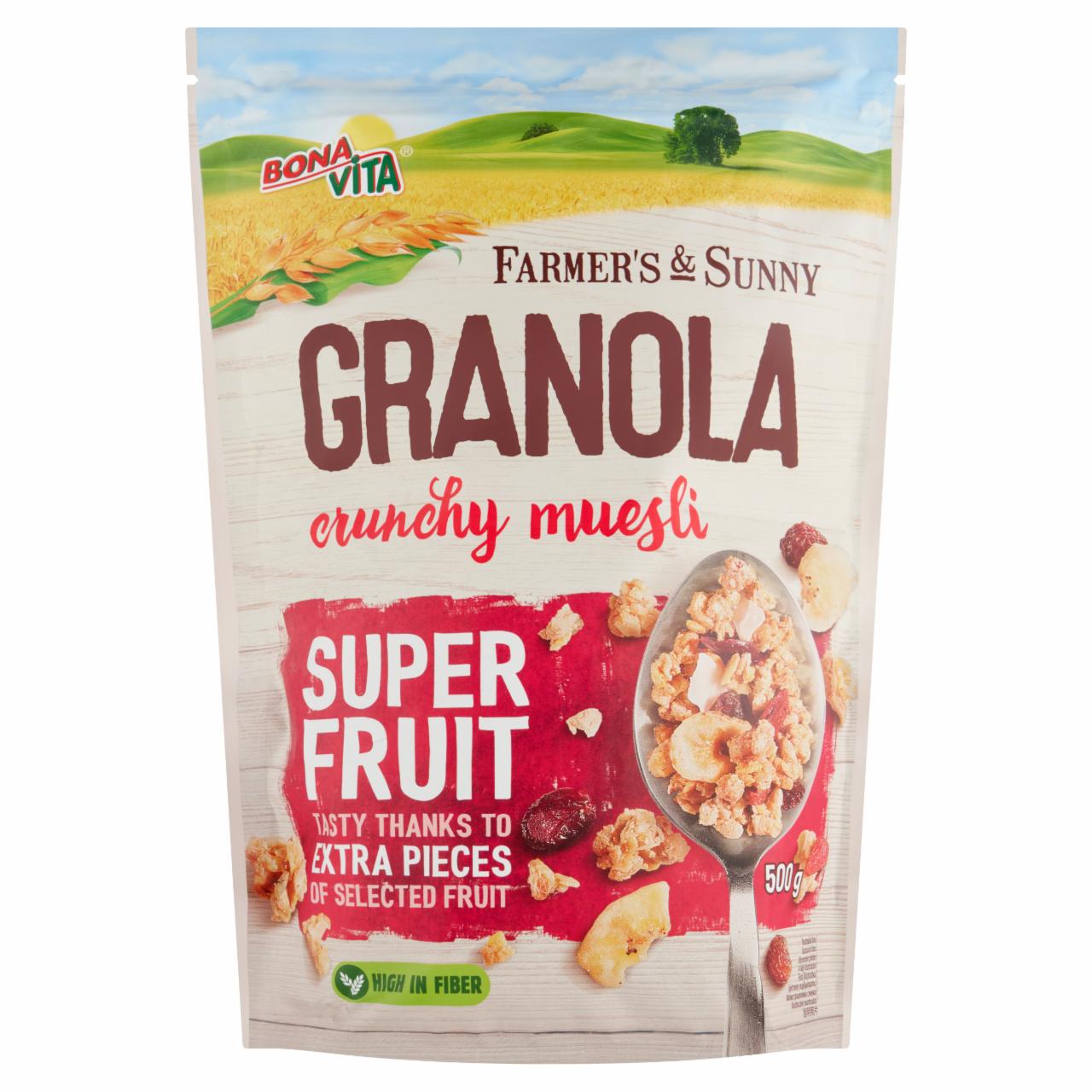 Фото - гранола с фруктами granola super fruit Bona Vita