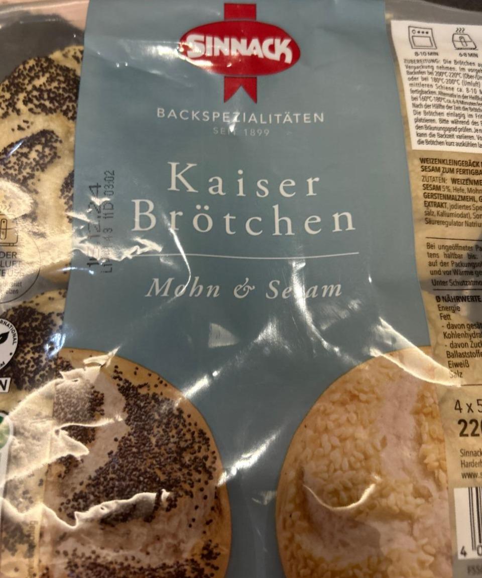 Фото - Kaiser brötchen mohn&sesam Sinnack