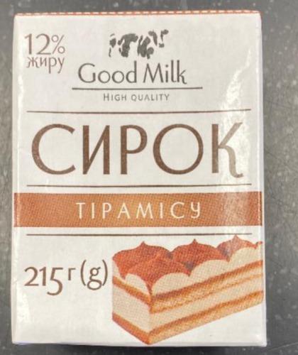 Фото - Сырок Тирамису 12% Good Milk