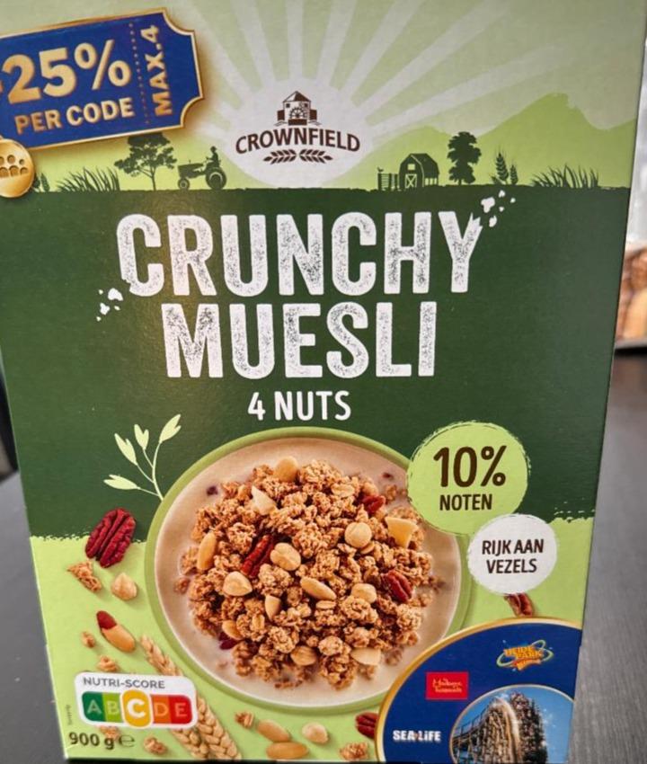 Фото - Crunchy Muesli 4 nuts Crownfield