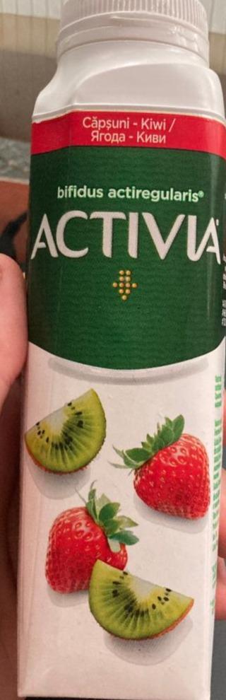 Фото - Йогурт нежирный со вкусом клубники и киви Activia Danone