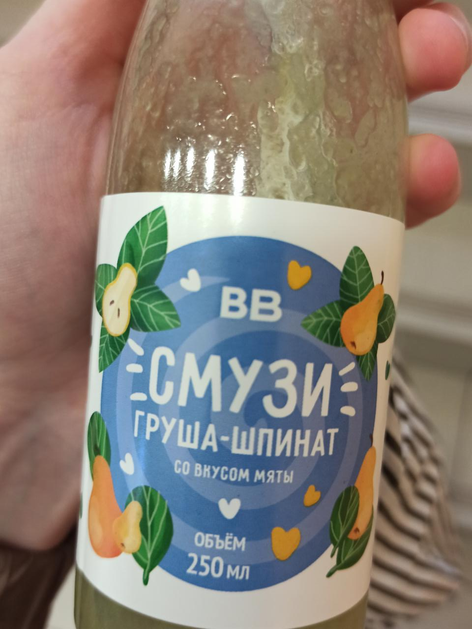 Фото - Смузи груша-шпинат Вкусвилл