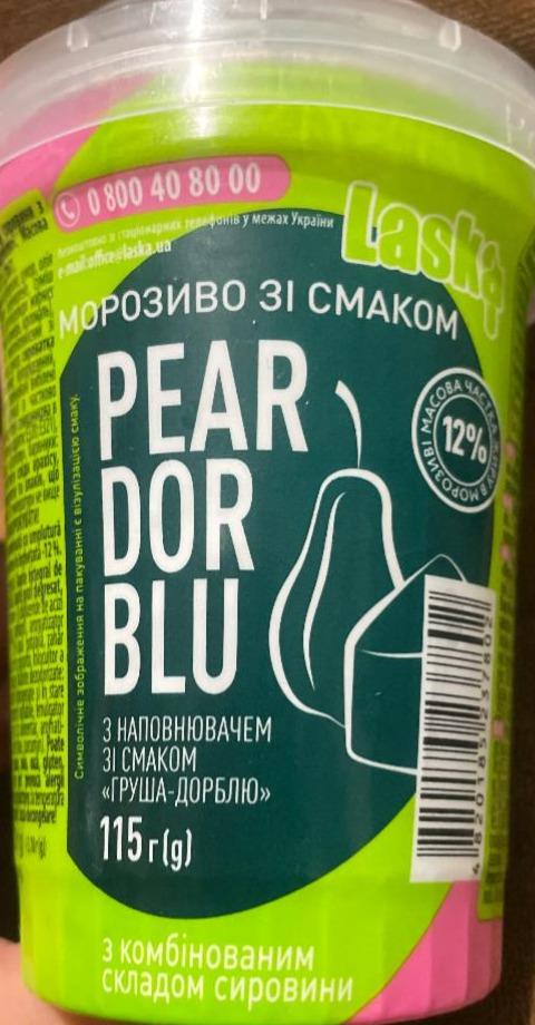 Фото - Мороженое со вкусом груша дор блю Pear Dor Blu Laska Ласка