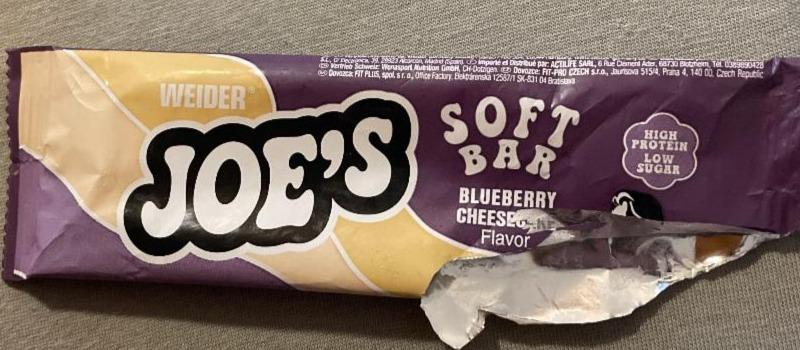 Фото - Joe's soft bar blueberry cheescake flavor Weider