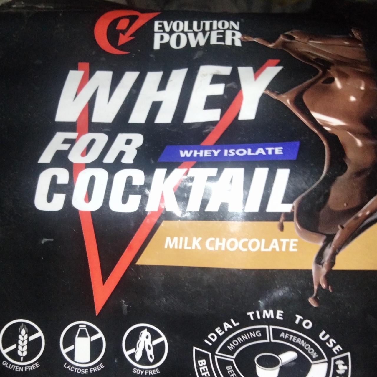 Фото - Whey for cocktail milk chocolate Evolution power