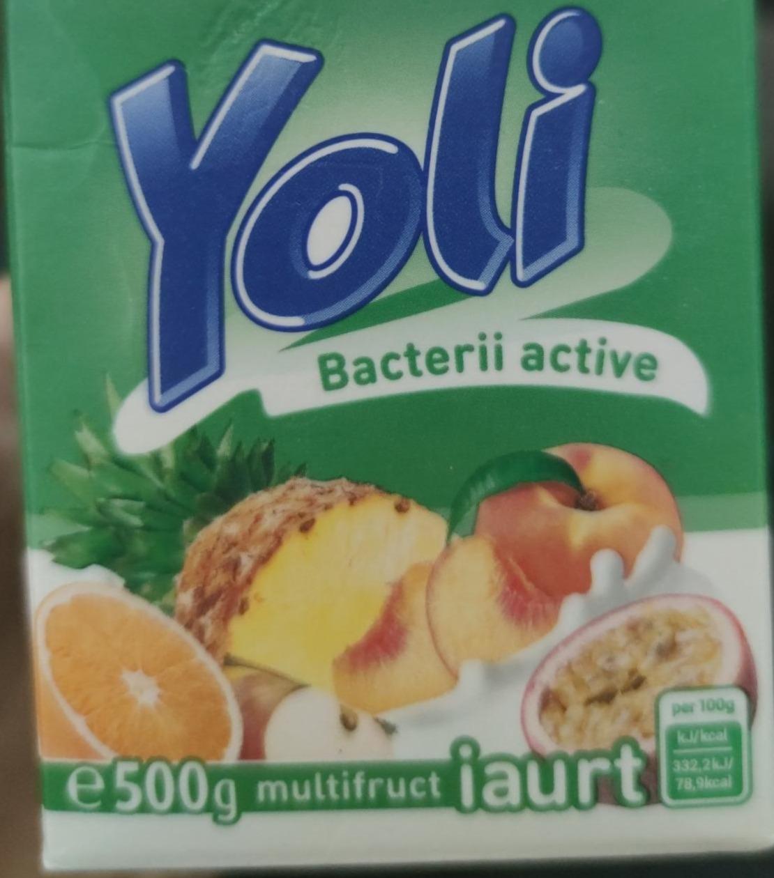 Фото - Yoli bacterii active multifruct jaurt Alba