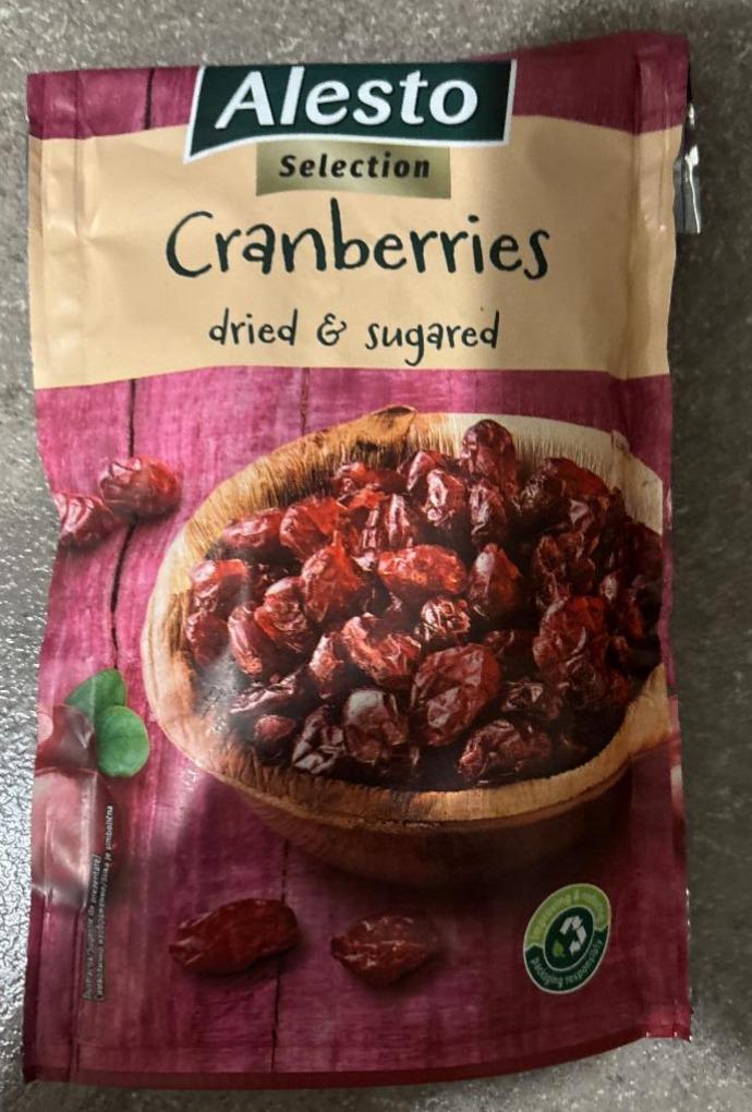 Фото - Cranberries dried&sweetened Alesto