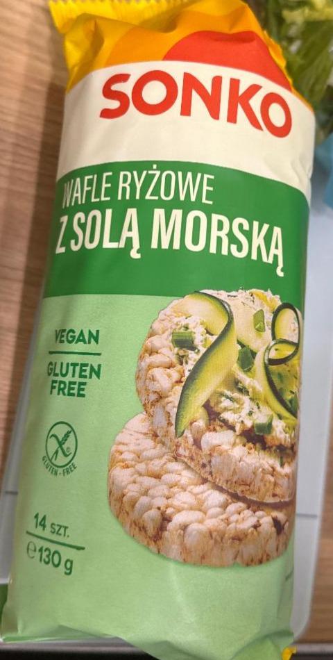 Фото - Wafle ryżowe z solą morską Sonko