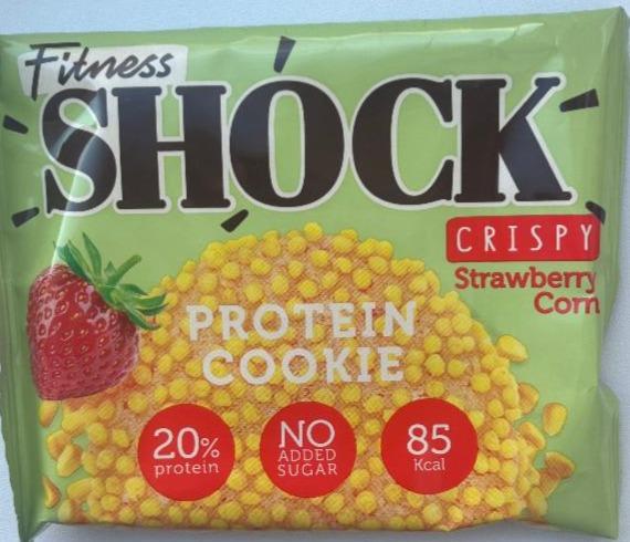 Фото - Crispy protein cookie strawberry corn FitnesShock