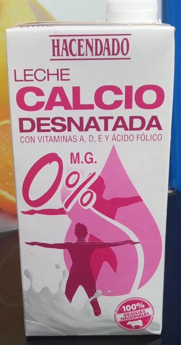 Фото - Leche calcio desnatada con vitaminas Hacendado