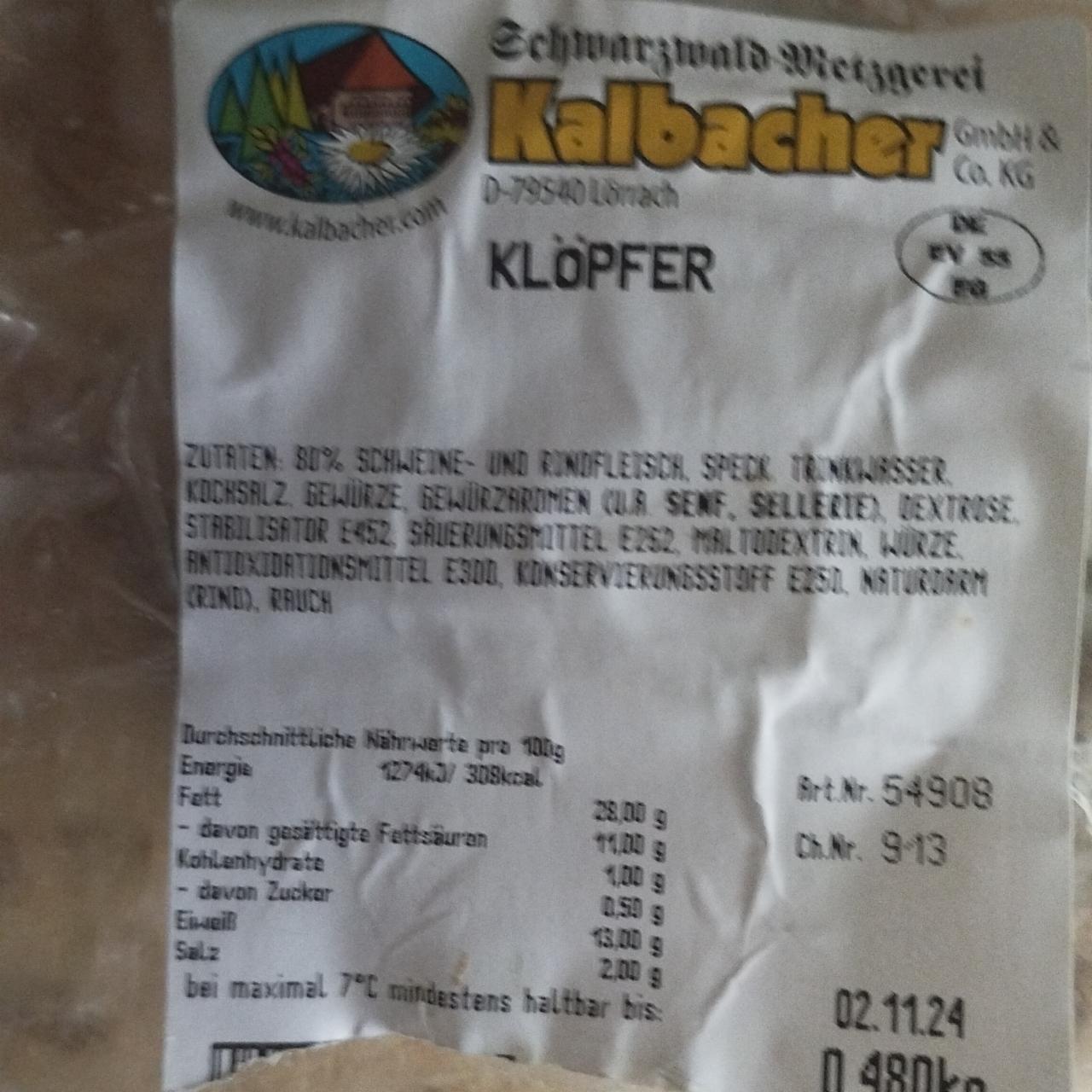 Фото - Kalbacher's klopfer Schwarzwald Metzgerei